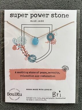 SoulKu Blue Jade Healing Necklace